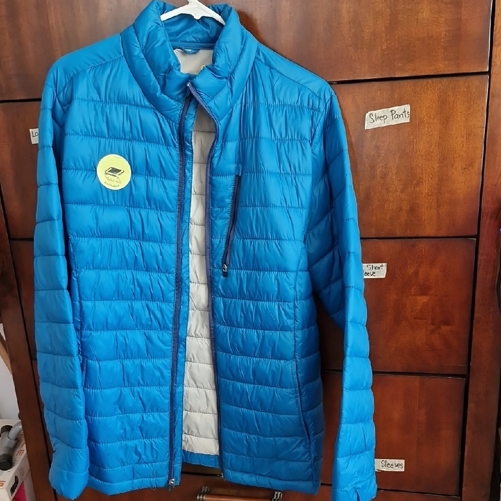 Xersion Men's Vibrant Blue Puffer Jacket Chest41"
